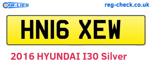HN16XEW are the vehicle registration plates.