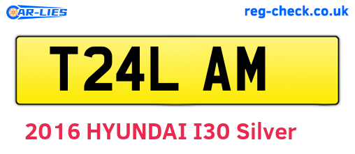 T24LAM are the vehicle registration plates.