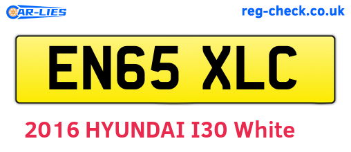 EN65XLC are the vehicle registration plates.