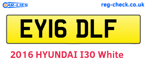EY16DLF are the vehicle registration plates.