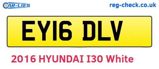 EY16DLV are the vehicle registration plates.