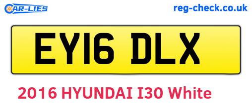 EY16DLX are the vehicle registration plates.
