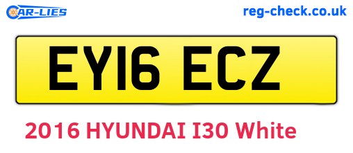 EY16ECZ are the vehicle registration plates.