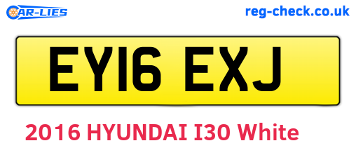 EY16EXJ are the vehicle registration plates.