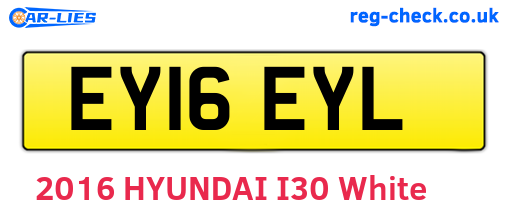 EY16EYL are the vehicle registration plates.