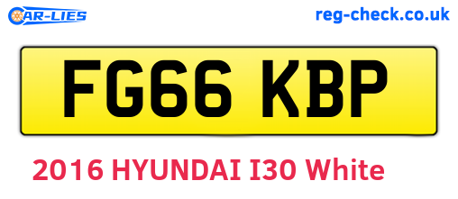 FG66KBP are the vehicle registration plates.