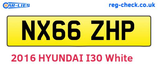 NX66ZHP are the vehicle registration plates.