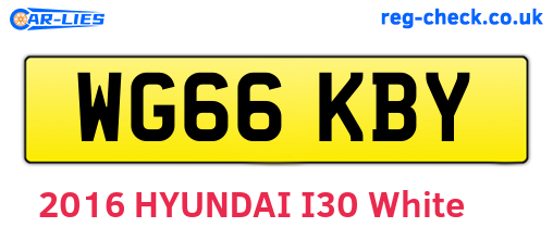 WG66KBY are the vehicle registration plates.