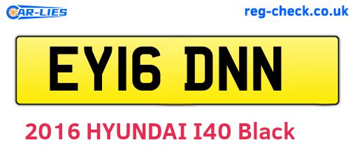 EY16DNN are the vehicle registration plates.