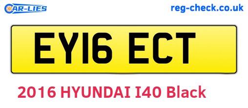 EY16ECT are the vehicle registration plates.