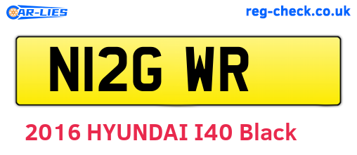 N12GWR are the vehicle registration plates.