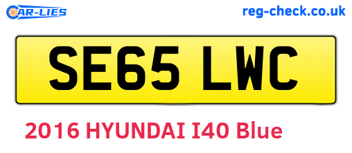 SE65LWC are the vehicle registration plates.