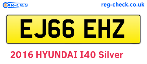 EJ66EHZ are the vehicle registration plates.