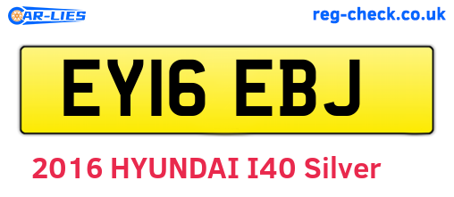 EY16EBJ are the vehicle registration plates.