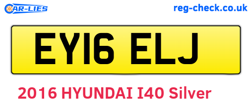 EY16ELJ are the vehicle registration plates.