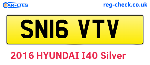 SN16VTV are the vehicle registration plates.