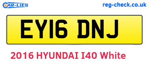 EY16DNJ are the vehicle registration plates.