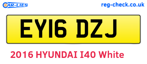 EY16DZJ are the vehicle registration plates.
