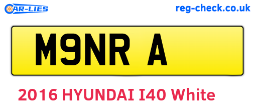 M9NRA are the vehicle registration plates.