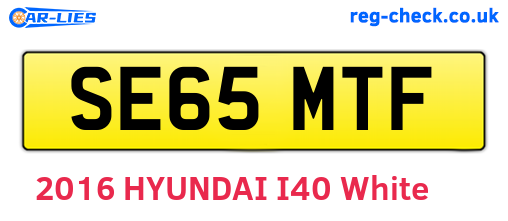 SE65MTF are the vehicle registration plates.