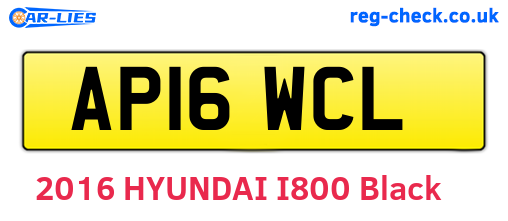 AP16WCL are the vehicle registration plates.