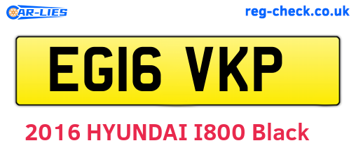 EG16VKP are the vehicle registration plates.