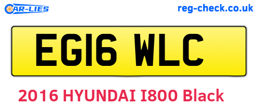 EG16WLC are the vehicle registration plates.