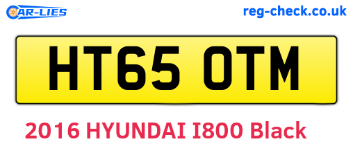 HT65OTM are the vehicle registration plates.