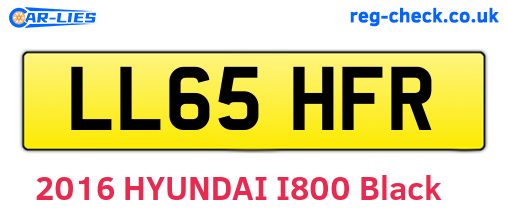 LL65HFR are the vehicle registration plates.