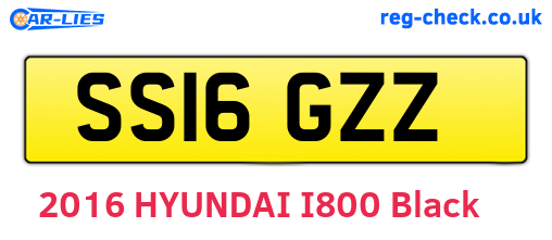 SS16GZZ are the vehicle registration plates.