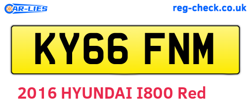 KY66FNM are the vehicle registration plates.
