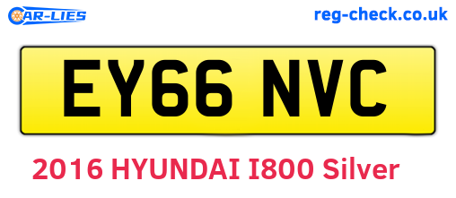 EY66NVC are the vehicle registration plates.