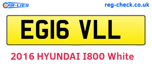 EG16VLL are the vehicle registration plates.