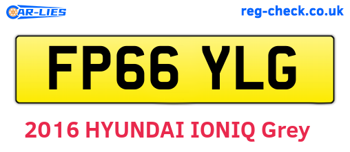 FP66YLG are the vehicle registration plates.