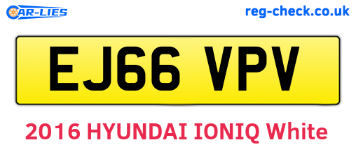 EJ66VPV are the vehicle registration plates.
