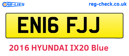 EN16FJJ are the vehicle registration plates.