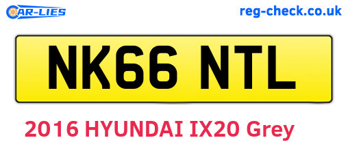 NK66NTL are the vehicle registration plates.