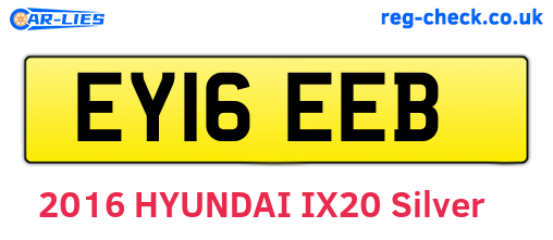 EY16EEB are the vehicle registration plates.