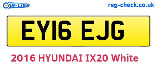 EY16EJG are the vehicle registration plates.