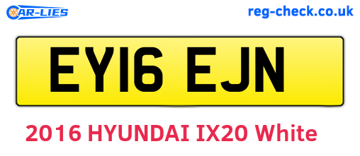EY16EJN are the vehicle registration plates.