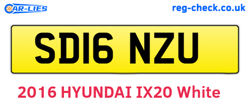 SD16NZU are the vehicle registration plates.
