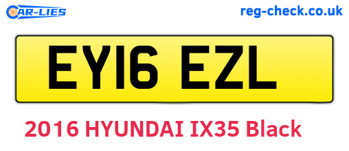 EY16EZL are the vehicle registration plates.
