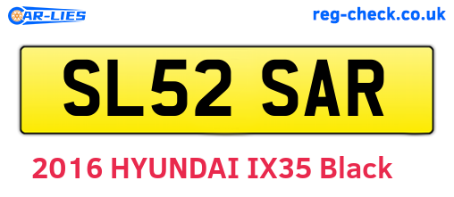 SL52SAR are the vehicle registration plates.