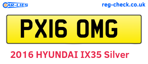 PX16OMG are the vehicle registration plates.