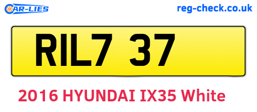 RIL737 are the vehicle registration plates.