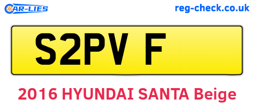 S2PVF are the vehicle registration plates.