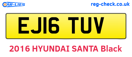 EJ16TUV are the vehicle registration plates.