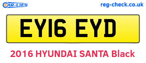 EY16EYD are the vehicle registration plates.