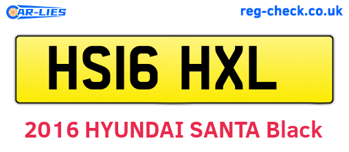 HS16HXL are the vehicle registration plates.