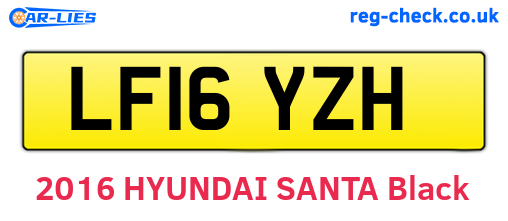 LF16YZH are the vehicle registration plates.
